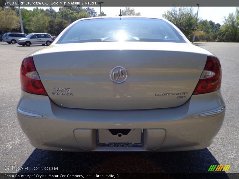 Gold Mist Metallic / Neutral 2008 Buick LaCrosse CX