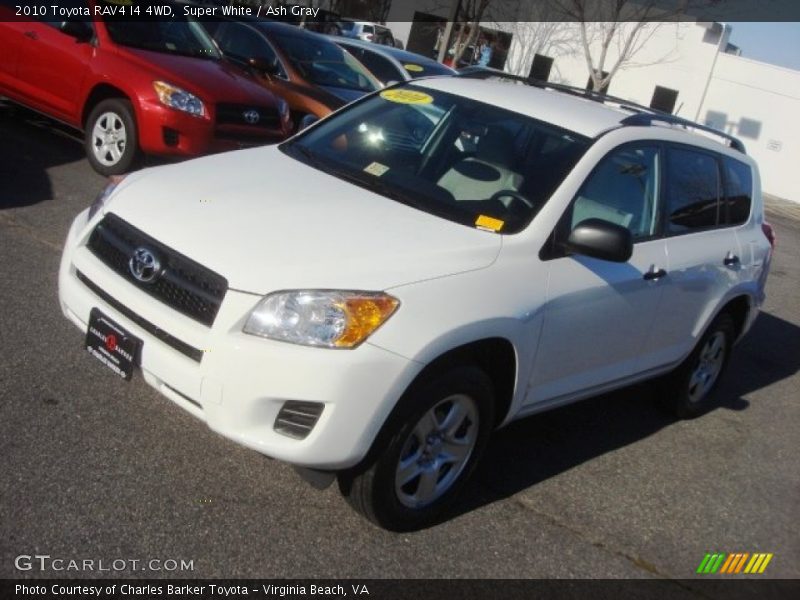 Super White / Ash Gray 2010 Toyota RAV4 I4 4WD