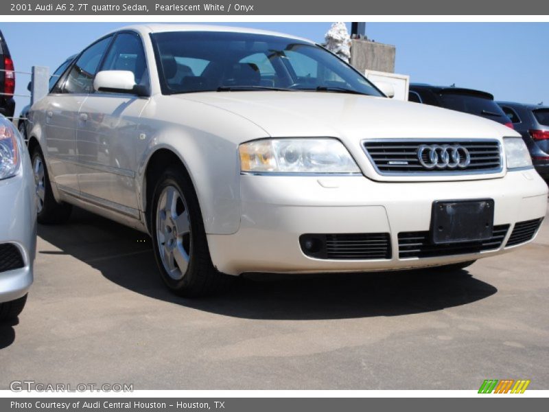 Pearlescent White / Onyx 2001 Audi A6 2.7T quattro Sedan