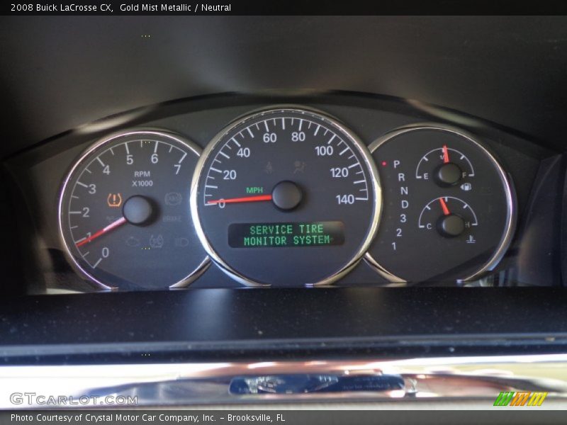 Gold Mist Metallic / Neutral 2008 Buick LaCrosse CX