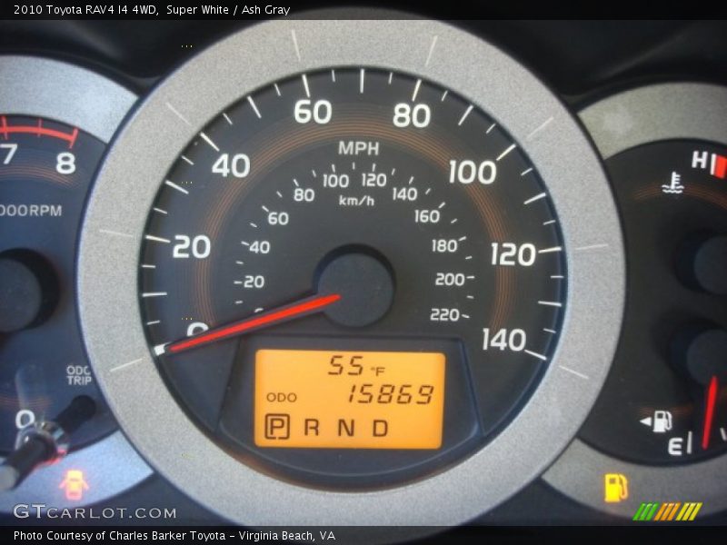 Super White / Ash Gray 2010 Toyota RAV4 I4 4WD