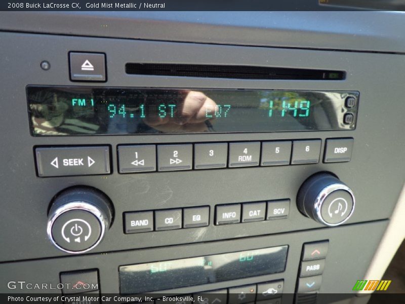 Gold Mist Metallic / Neutral 2008 Buick LaCrosse CX