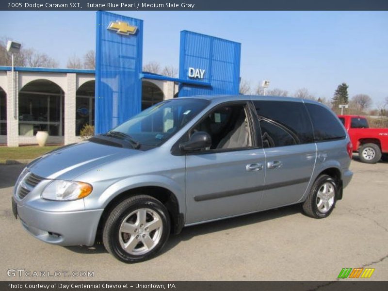 Butane Blue Pearl / Medium Slate Gray 2005 Dodge Caravan SXT