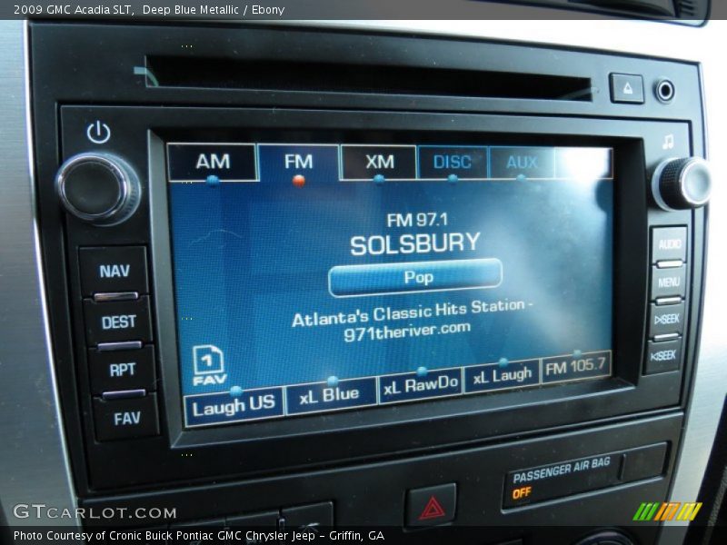 Deep Blue Metallic / Ebony 2009 GMC Acadia SLT