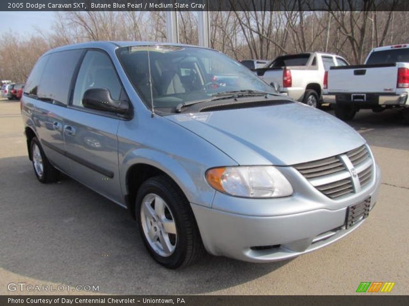 Butane Blue Pearl / Medium Slate Gray 2005 Dodge Caravan SXT
