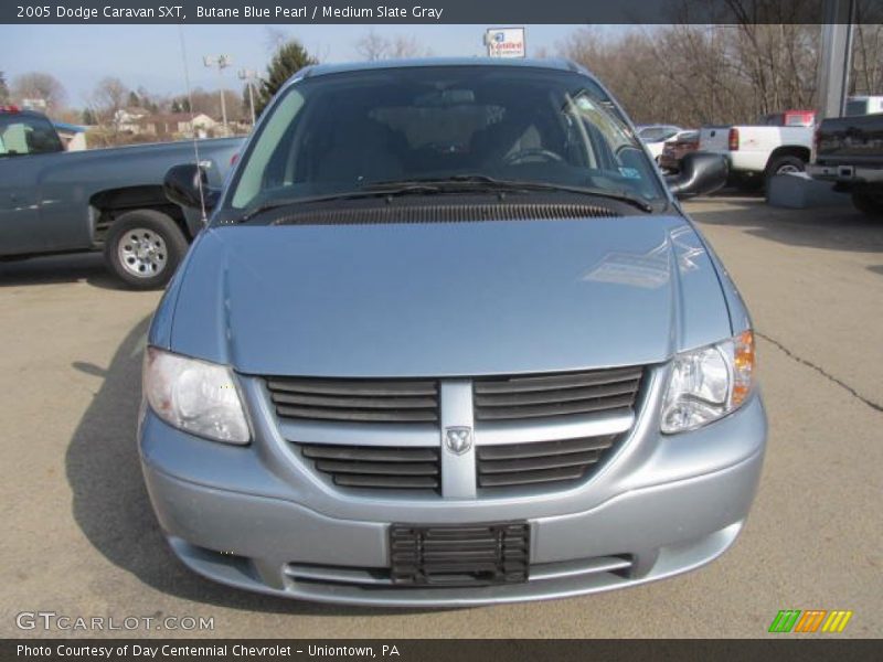 Butane Blue Pearl / Medium Slate Gray 2005 Dodge Caravan SXT