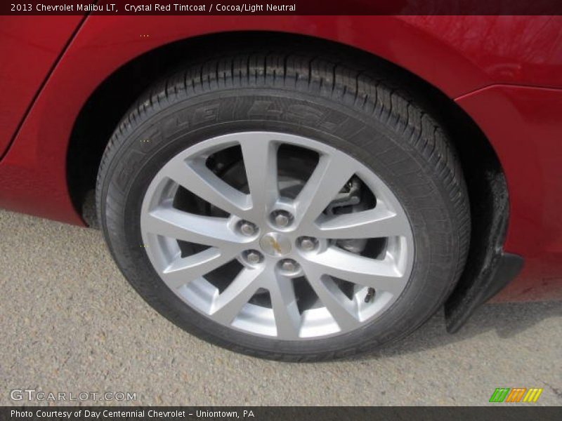 Crystal Red Tintcoat / Cocoa/Light Neutral 2013 Chevrolet Malibu LT