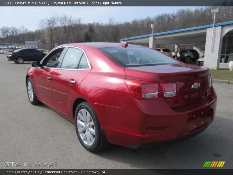 Crystal Red Tintcoat / Cocoa/Light Neutral 2013 Chevrolet Malibu LT