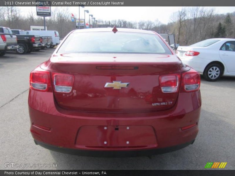 Crystal Red Tintcoat / Cocoa/Light Neutral 2013 Chevrolet Malibu LT