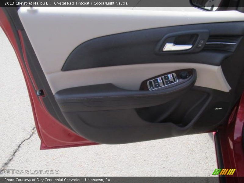 Crystal Red Tintcoat / Cocoa/Light Neutral 2013 Chevrolet Malibu LT