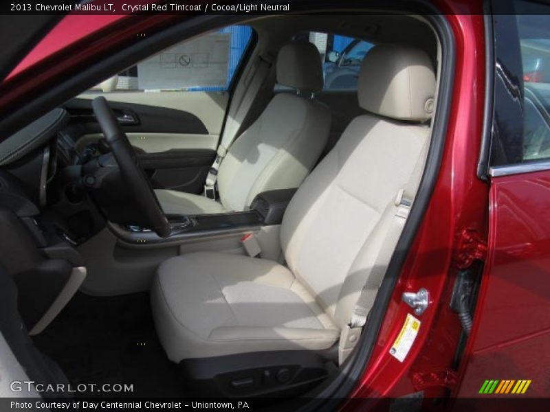 Crystal Red Tintcoat / Cocoa/Light Neutral 2013 Chevrolet Malibu LT