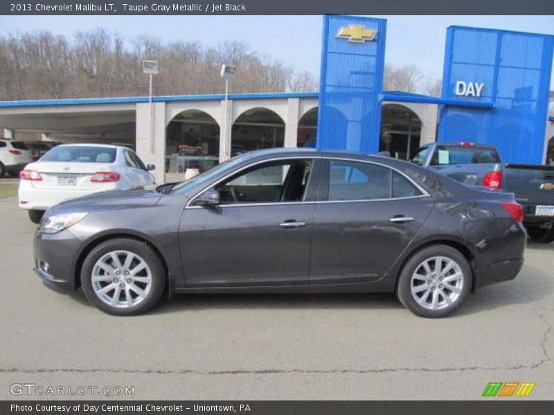 Taupe Gray Metallic / Jet Black 2013 Chevrolet Malibu LT