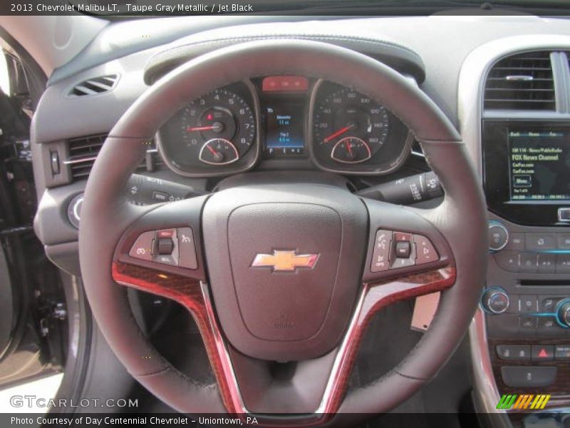 Taupe Gray Metallic / Jet Black 2013 Chevrolet Malibu LT