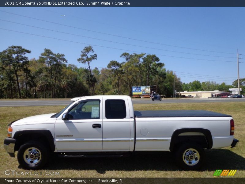 Summit White / Graphite 2001 GMC Sierra 2500HD SL Extended Cab