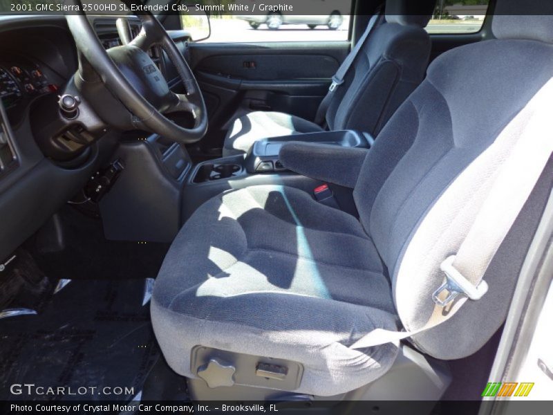 Summit White / Graphite 2001 GMC Sierra 2500HD SL Extended Cab