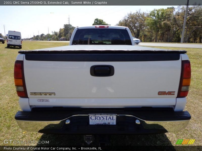Summit White / Graphite 2001 GMC Sierra 2500HD SL Extended Cab