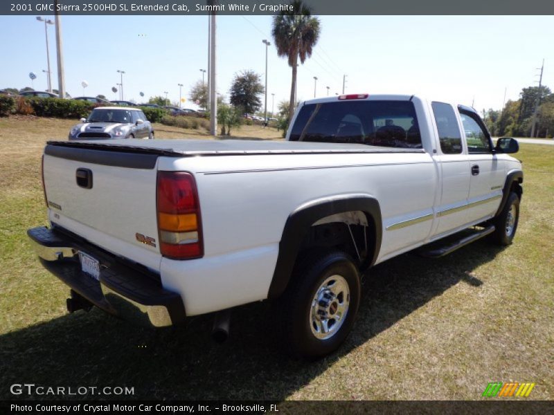 Summit White / Graphite 2001 GMC Sierra 2500HD SL Extended Cab