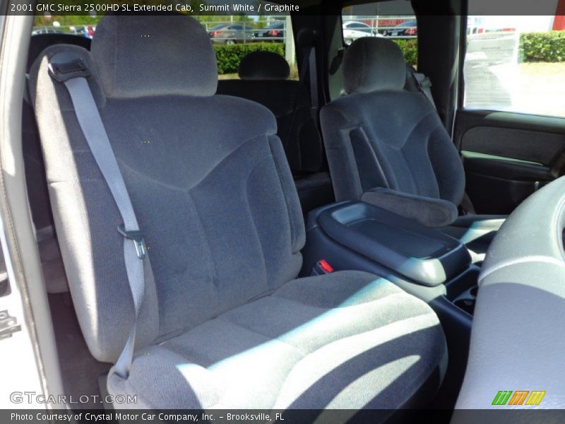 Summit White / Graphite 2001 GMC Sierra 2500HD SL Extended Cab