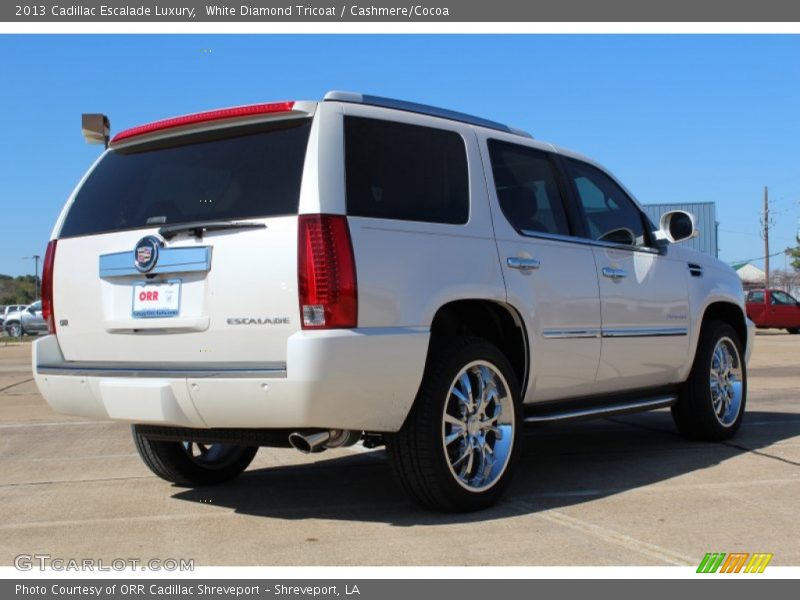 White Diamond Tricoat / Cashmere/Cocoa 2013 Cadillac Escalade Luxury