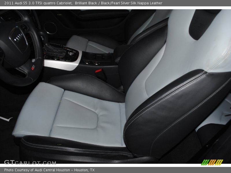 Brilliant Black / Black/Pearl Silver Silk Nappa Leather 2011 Audi S5 3.0 TFSI quattro Cabriolet