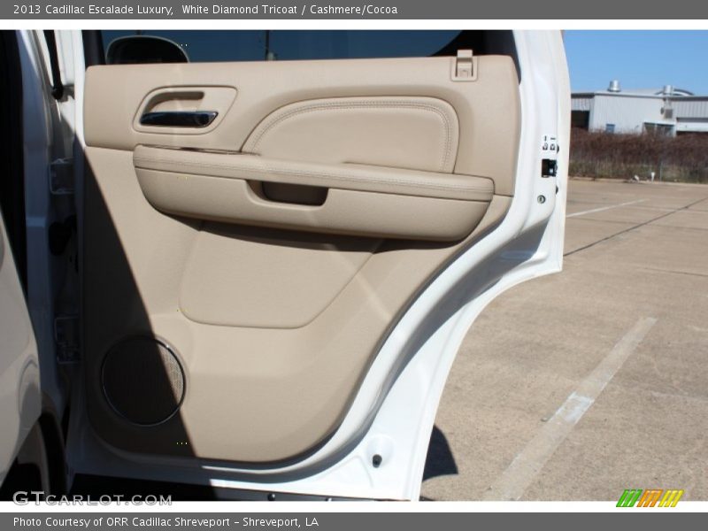 White Diamond Tricoat / Cashmere/Cocoa 2013 Cadillac Escalade Luxury