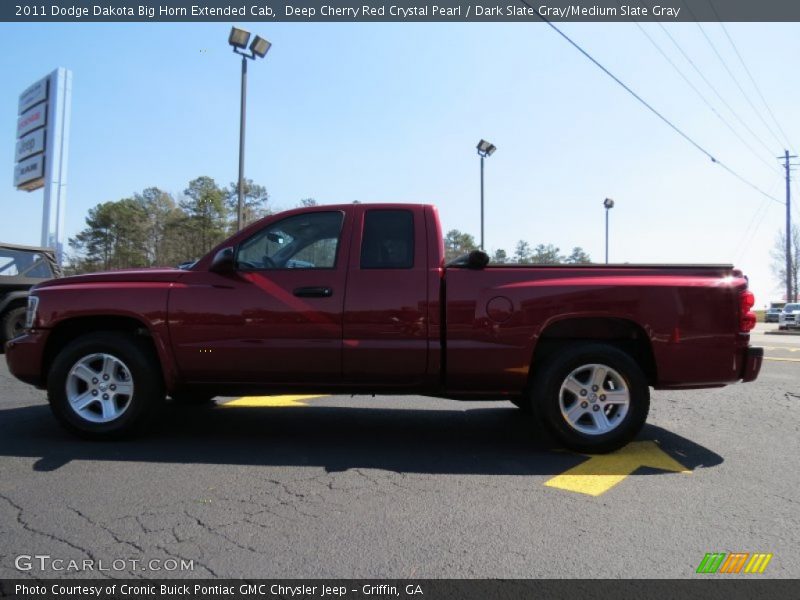Deep Cherry Red Crystal Pearl / Dark Slate Gray/Medium Slate Gray 2011 Dodge Dakota Big Horn Extended Cab