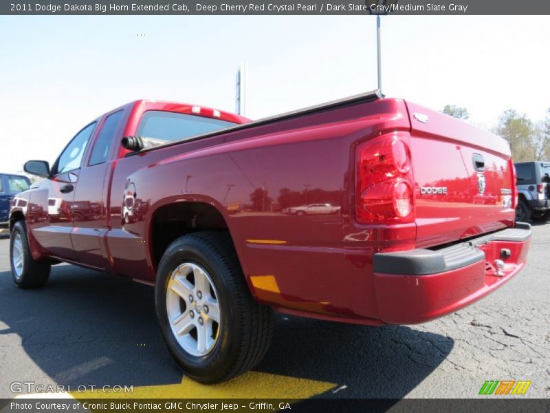 Deep Cherry Red Crystal Pearl / Dark Slate Gray/Medium Slate Gray 2011 Dodge Dakota Big Horn Extended Cab