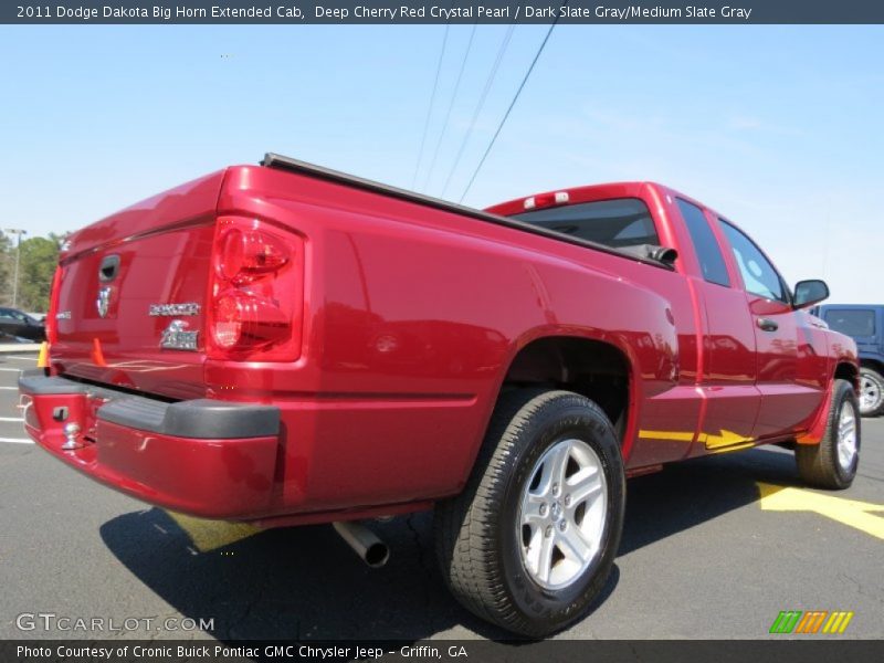 Deep Cherry Red Crystal Pearl / Dark Slate Gray/Medium Slate Gray 2011 Dodge Dakota Big Horn Extended Cab