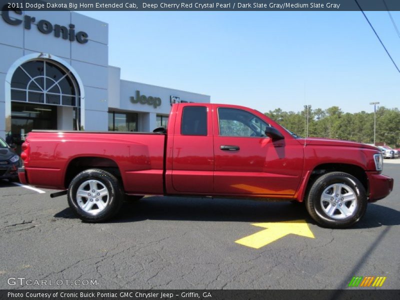 Deep Cherry Red Crystal Pearl / Dark Slate Gray/Medium Slate Gray 2011 Dodge Dakota Big Horn Extended Cab