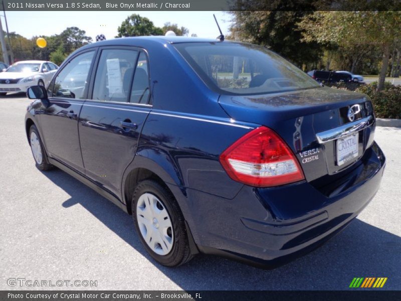 Blue Onyx Metallic / Charcoal 2011 Nissan Versa 1.8 S Sedan