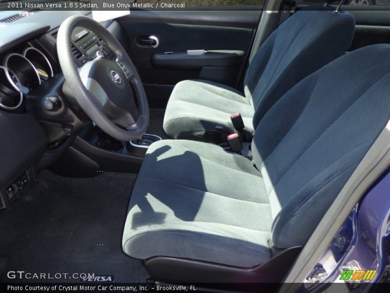 Blue Onyx Metallic / Charcoal 2011 Nissan Versa 1.8 S Sedan