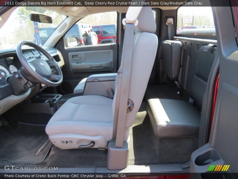 Deep Cherry Red Crystal Pearl / Dark Slate Gray/Medium Slate Gray 2011 Dodge Dakota Big Horn Extended Cab