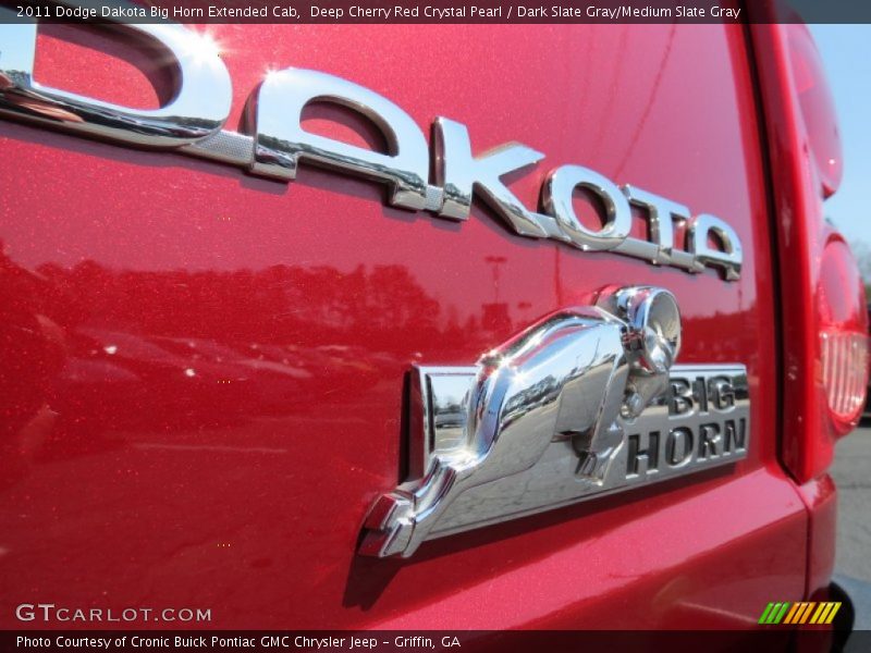 Deep Cherry Red Crystal Pearl / Dark Slate Gray/Medium Slate Gray 2011 Dodge Dakota Big Horn Extended Cab