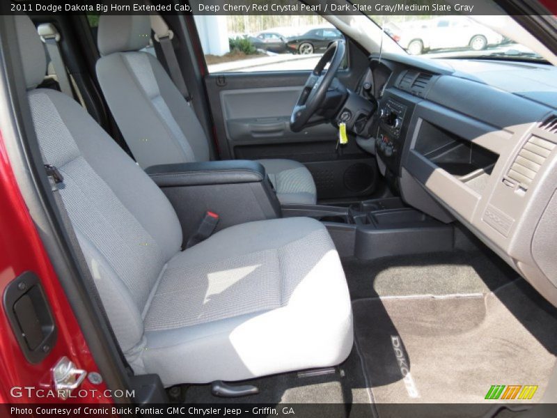 Deep Cherry Red Crystal Pearl / Dark Slate Gray/Medium Slate Gray 2011 Dodge Dakota Big Horn Extended Cab