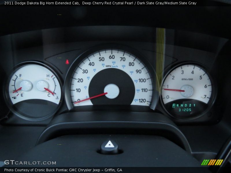 Deep Cherry Red Crystal Pearl / Dark Slate Gray/Medium Slate Gray 2011 Dodge Dakota Big Horn Extended Cab