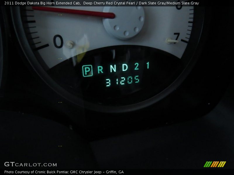 Deep Cherry Red Crystal Pearl / Dark Slate Gray/Medium Slate Gray 2011 Dodge Dakota Big Horn Extended Cab
