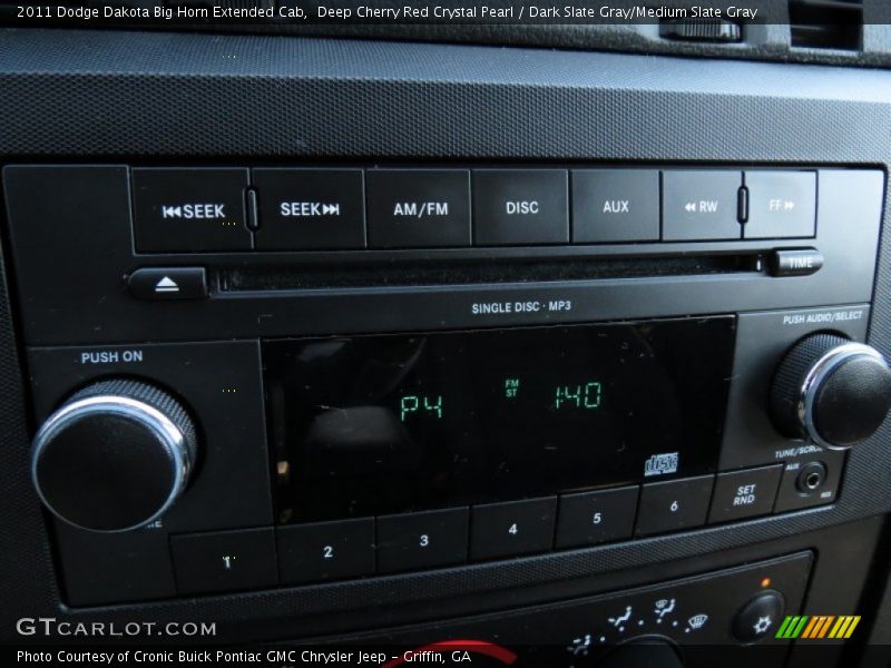 Deep Cherry Red Crystal Pearl / Dark Slate Gray/Medium Slate Gray 2011 Dodge Dakota Big Horn Extended Cab