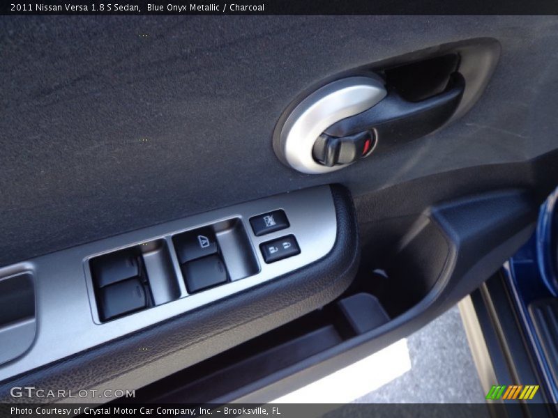 Blue Onyx Metallic / Charcoal 2011 Nissan Versa 1.8 S Sedan