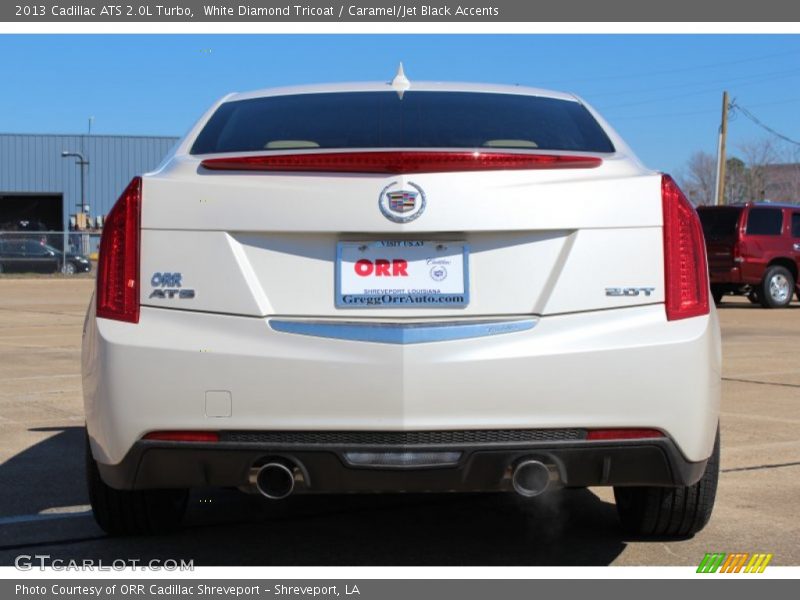 White Diamond Tricoat / Caramel/Jet Black Accents 2013 Cadillac ATS 2.0L Turbo