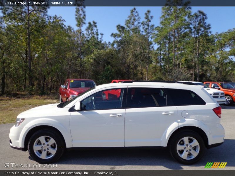 White / Black 2012 Dodge Journey SXT