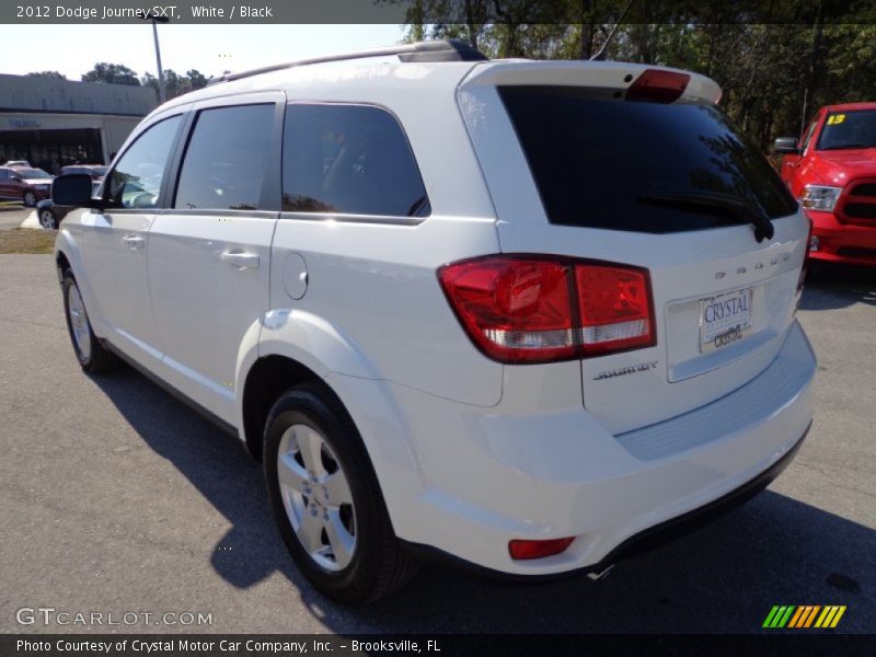 White / Black 2012 Dodge Journey SXT