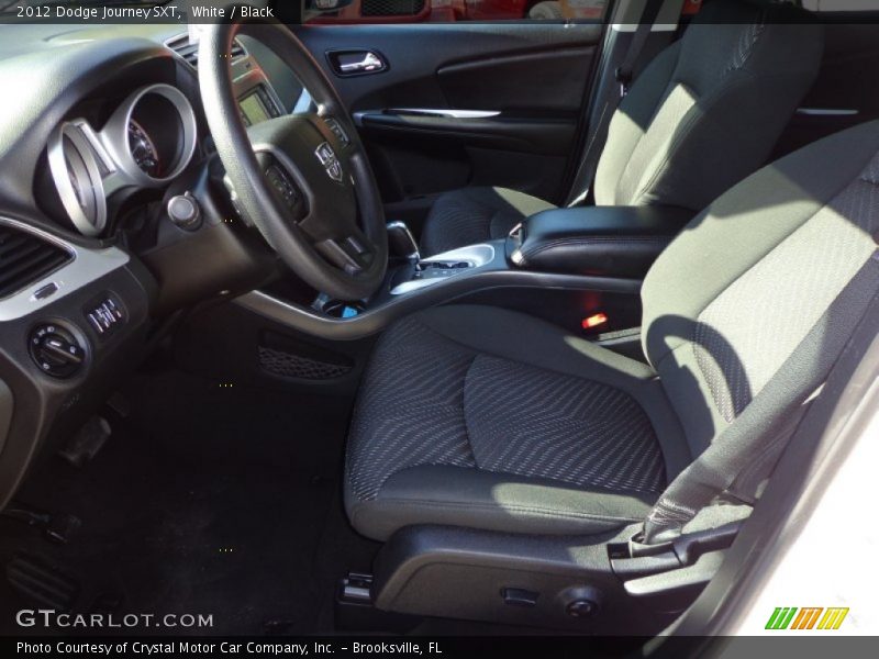 White / Black 2012 Dodge Journey SXT