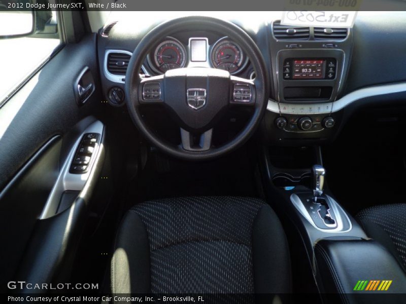 White / Black 2012 Dodge Journey SXT