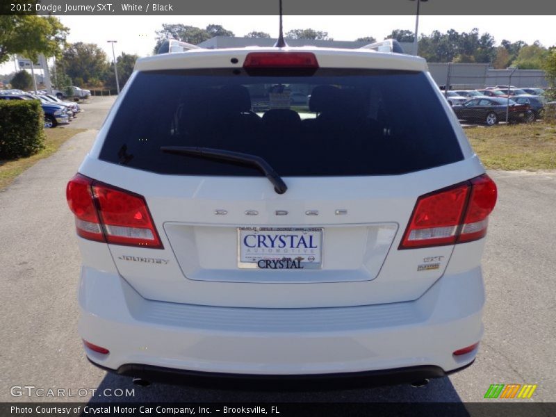 White / Black 2012 Dodge Journey SXT