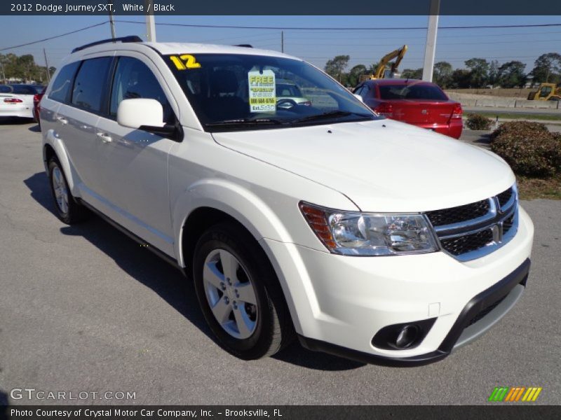 White / Black 2012 Dodge Journey SXT