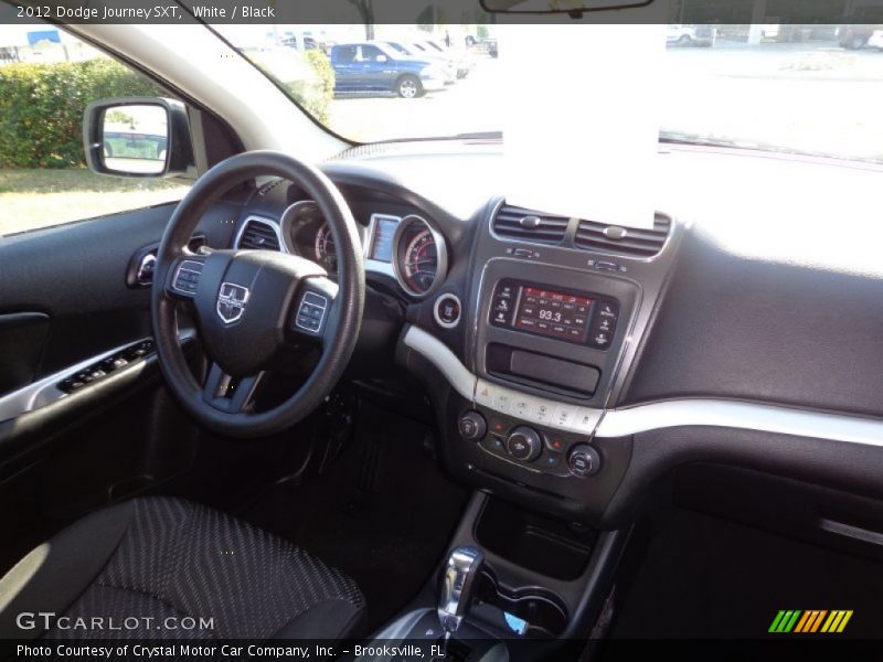 White / Black 2012 Dodge Journey SXT