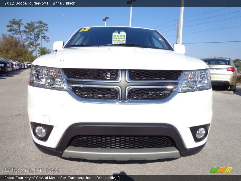White / Black 2012 Dodge Journey SXT