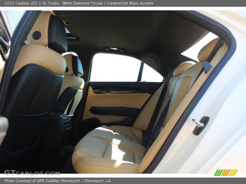 White Diamond Tricoat / Caramel/Jet Black Accents 2013 Cadillac ATS 2.0L Turbo