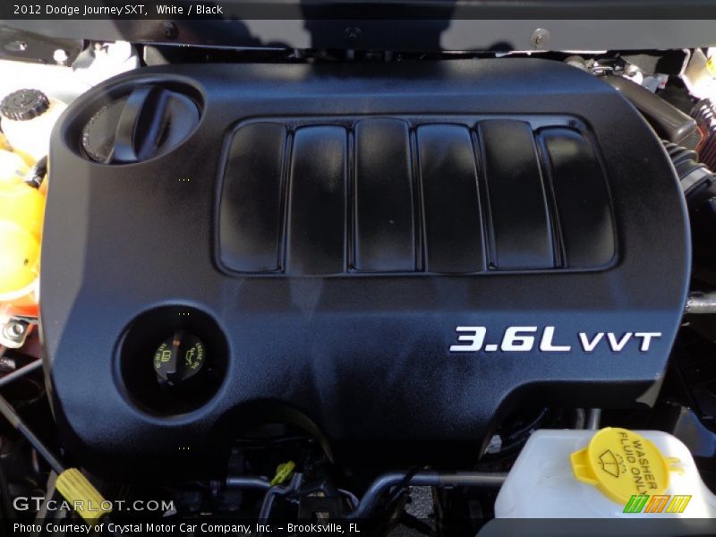 White / Black 2012 Dodge Journey SXT