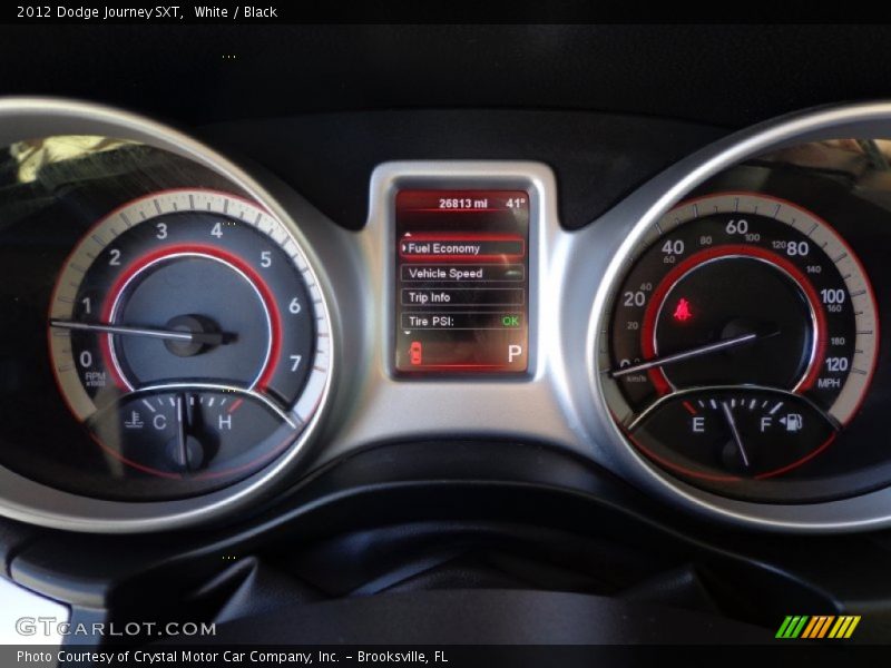 White / Black 2012 Dodge Journey SXT